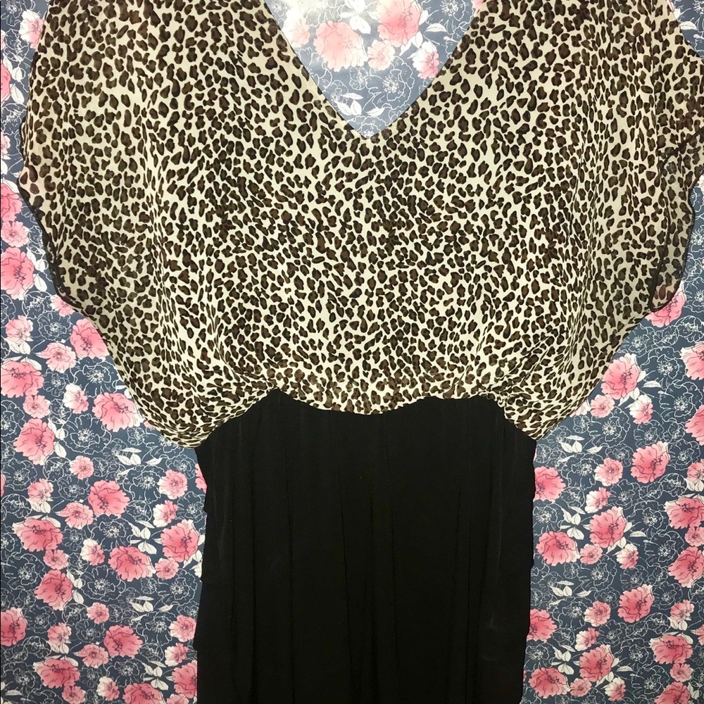 Cheetah print dress